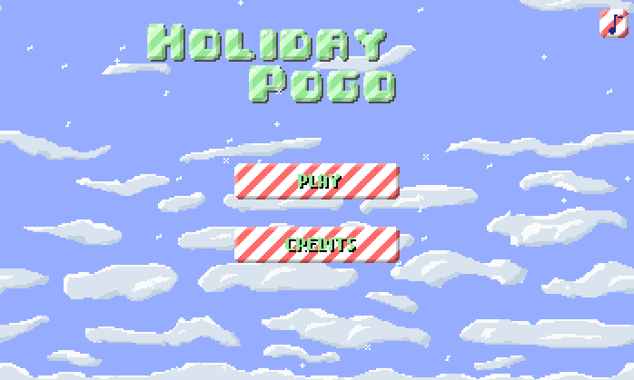 Title screen of Holiday Pogo