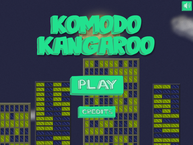 Title screen of Komodo Kangaroo