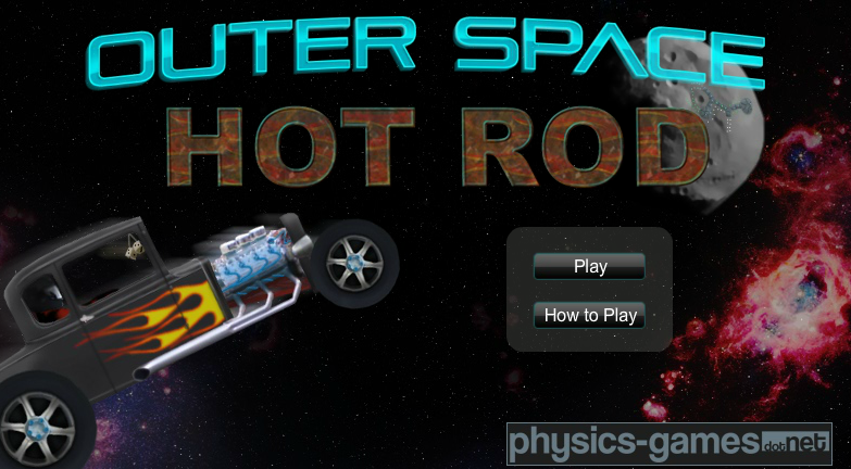 Title screen of Outer Space Hot Rod